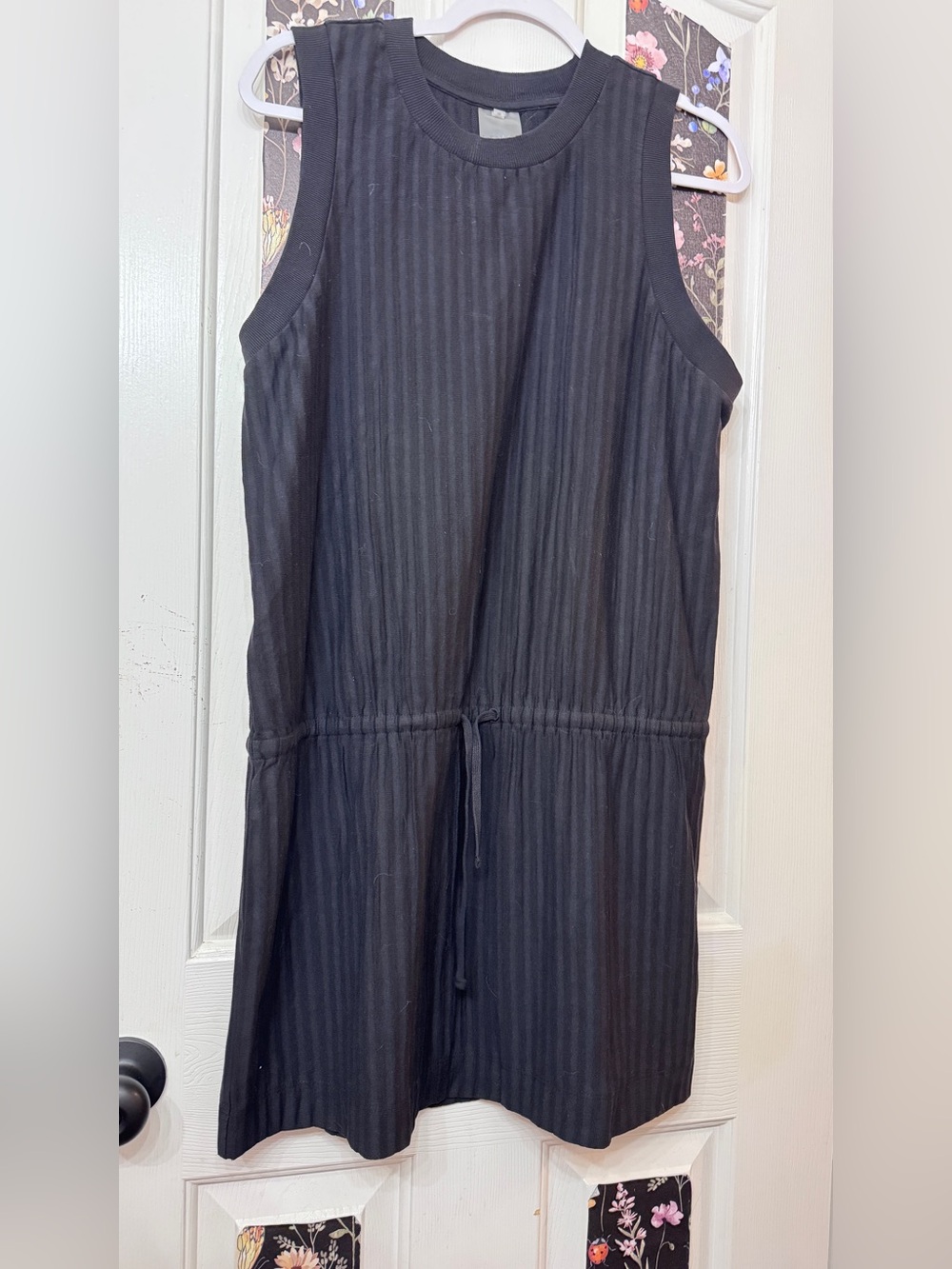 l*space Black Active Ribbed Draw String Dress